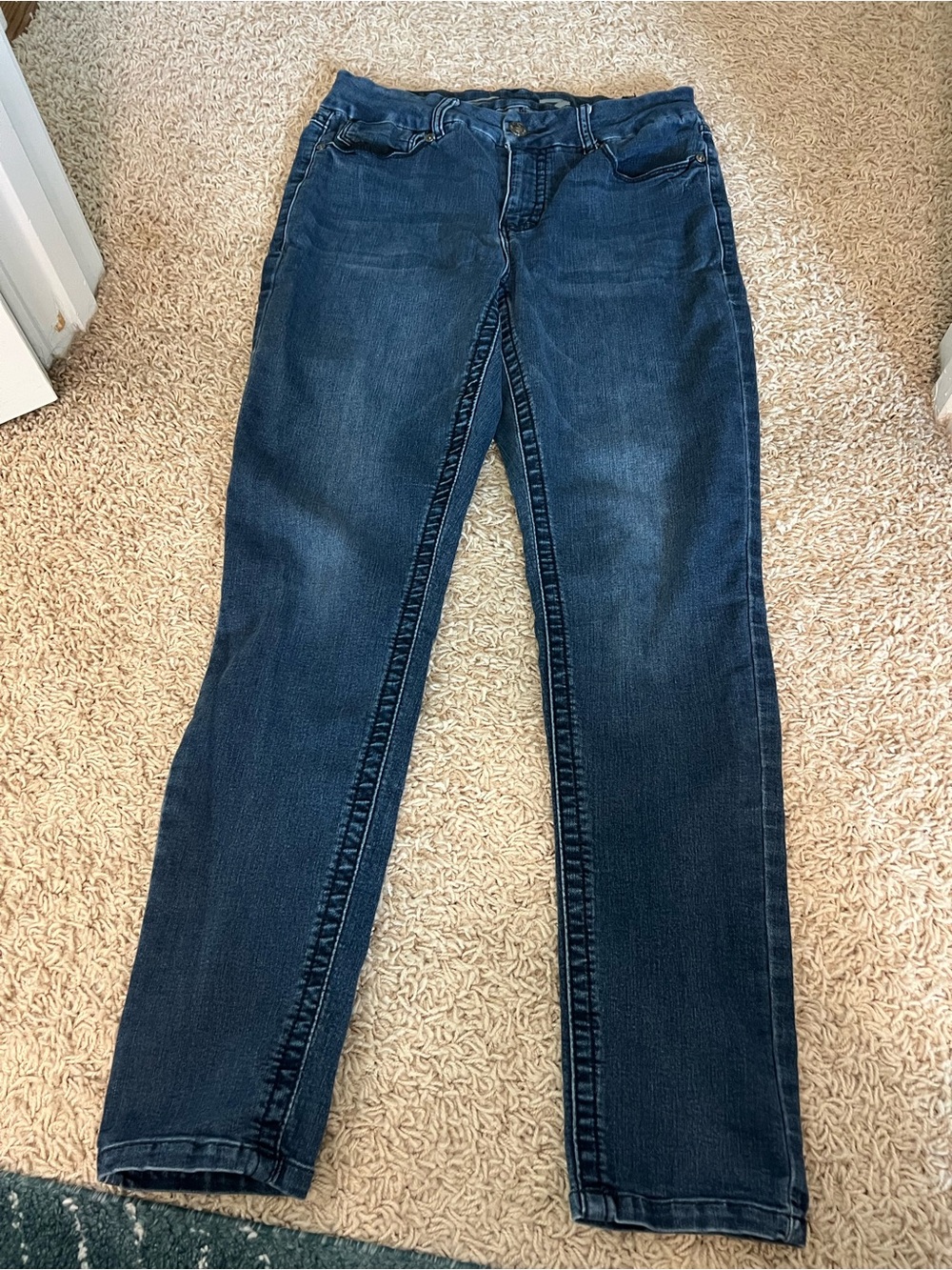 Seven-Women’s Dark Blue Slim Straight Jeans